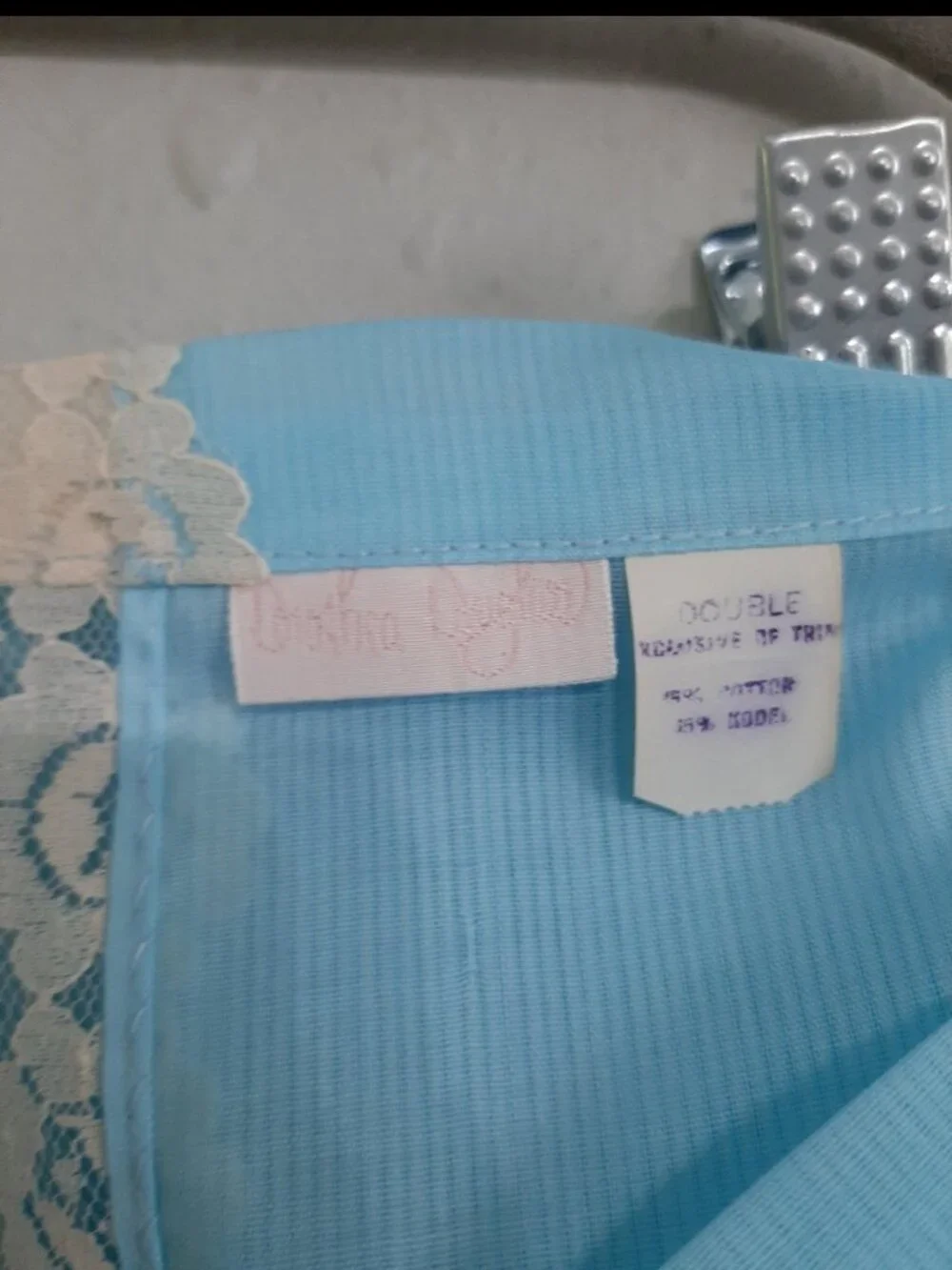 Vintage dorothy douglas flat sheet two pillowcases 50s 60s Tiffany lace mcm